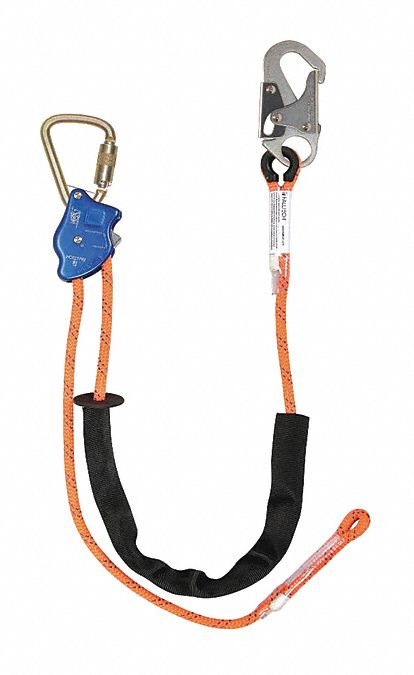 FALLTECH Adjustable Positioning Lanyard, Snap Hook - 49CD39|G8165B10 ...