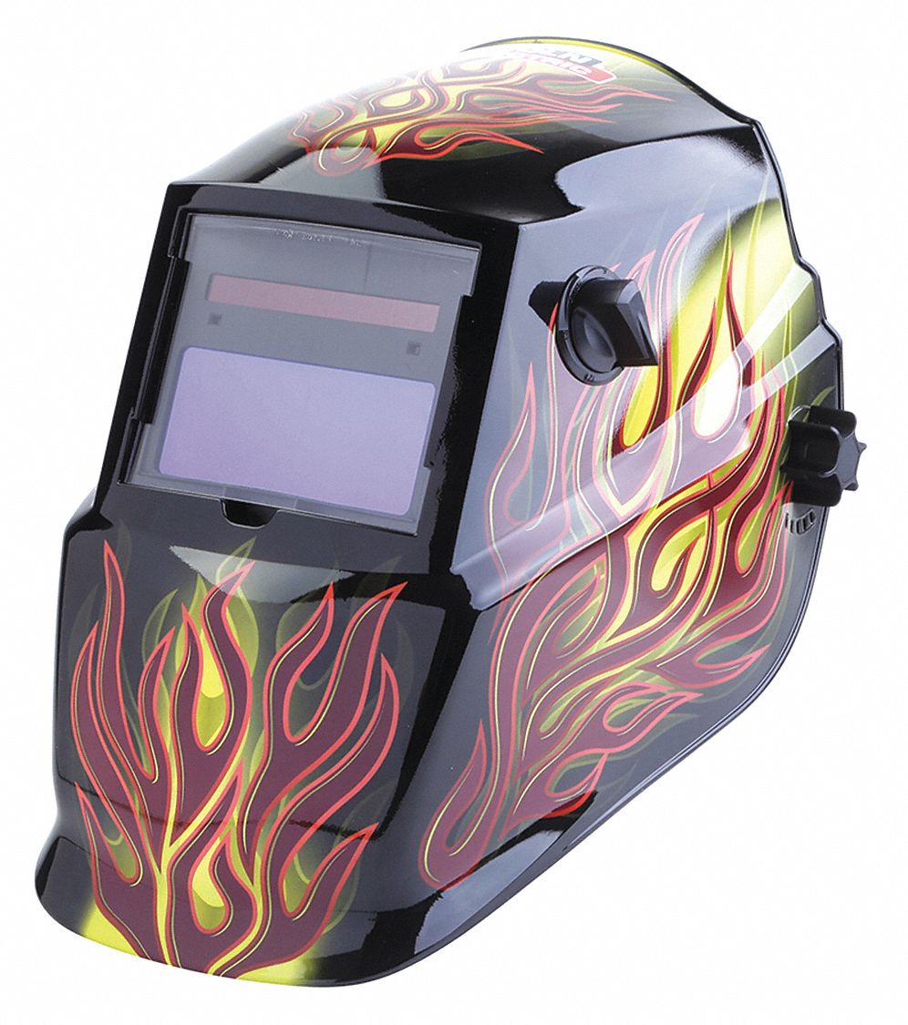 WELDING HELMET,RED, TAN,THERMOPLASTIC