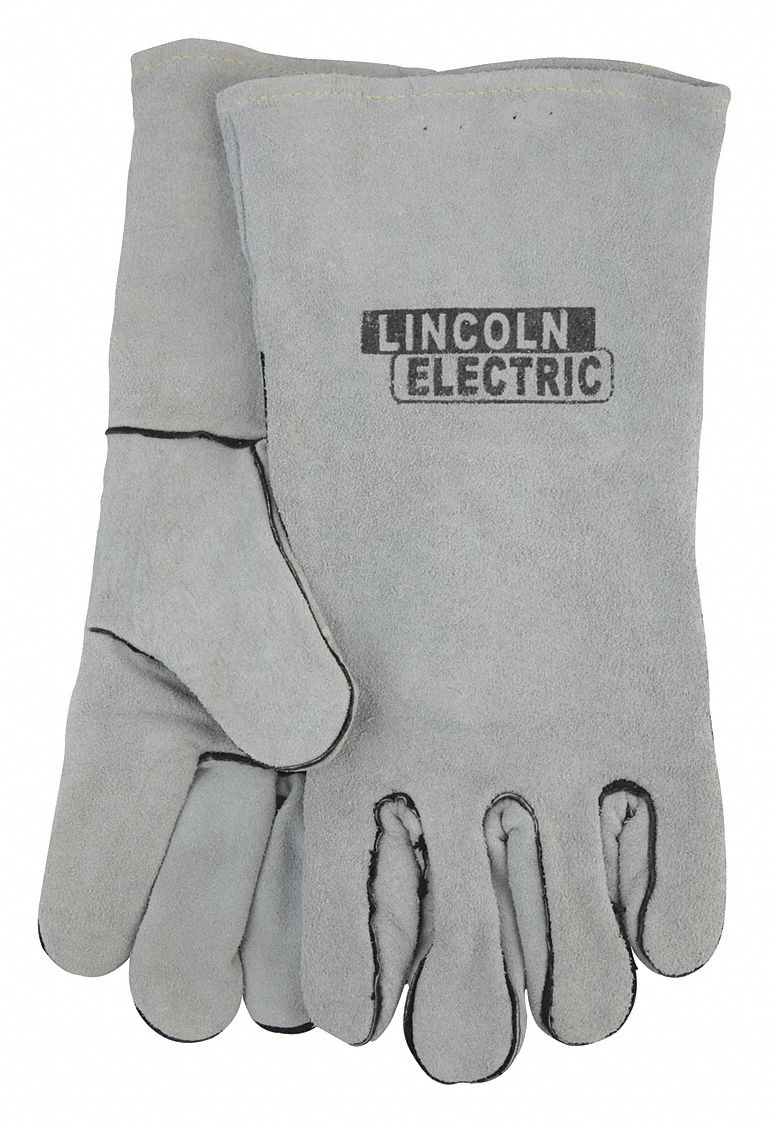 LINCOLN ELECTRIC Welding Gloves, MIG/Stick, 131/2", L, PR 49CE30