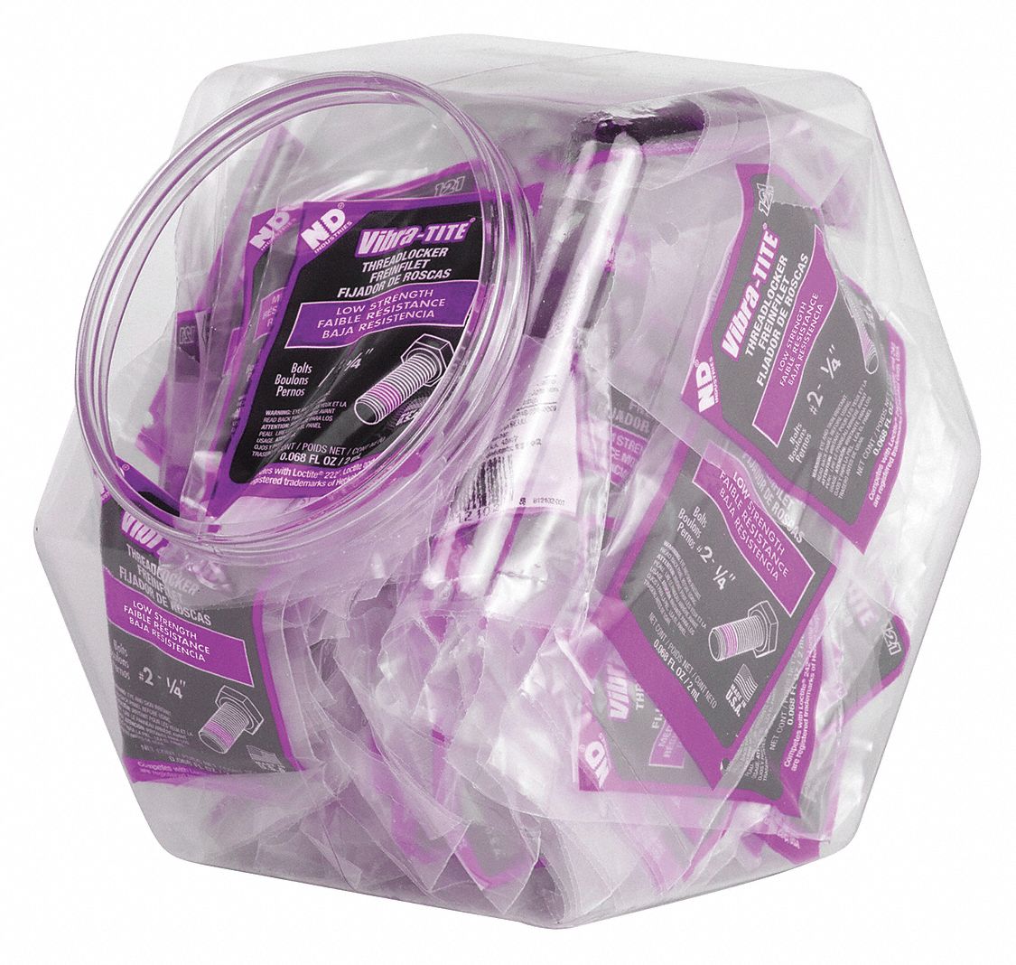 VIBRA-TITE, 111, Purple, Low-Strength Threadlocker - 49CE73|11199 ...