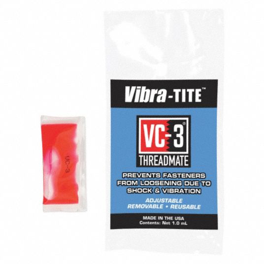 VIBRATITE, VC3, Red, Reusable Threadlocker 49CF0121302 Grainger