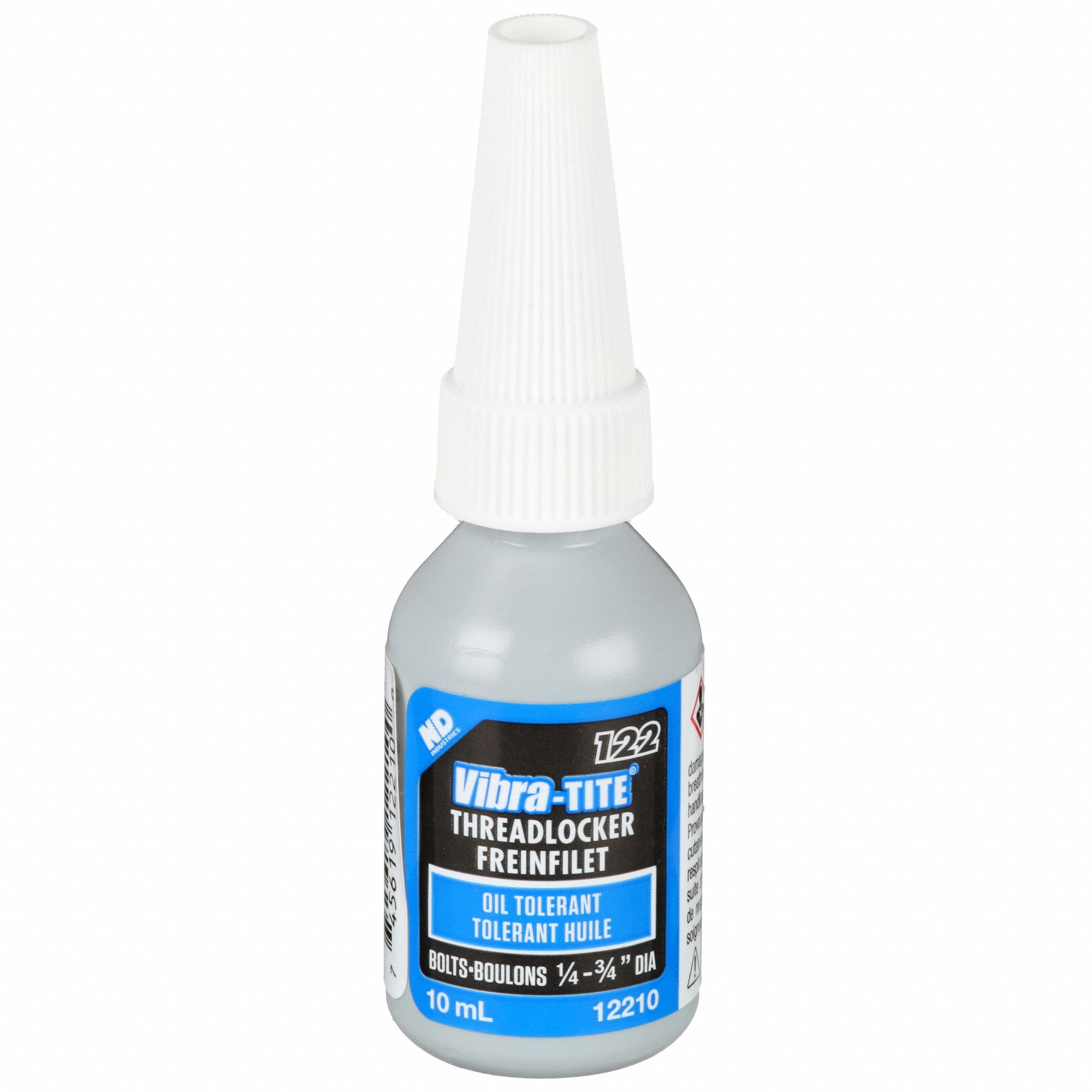 VIBRATITE, 122, Blue, Primerless MediumStrength Threadlocker 49CF34