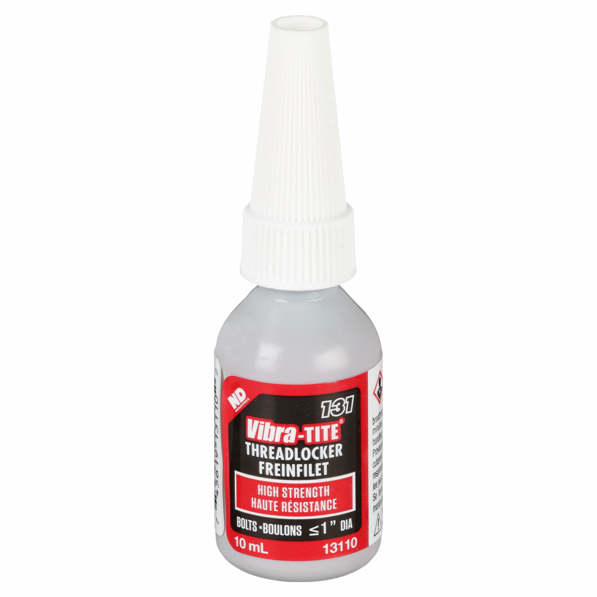 VIBRATITE, 131, Red, HighStrength Threadlocker 49CF4713110 Grainger
