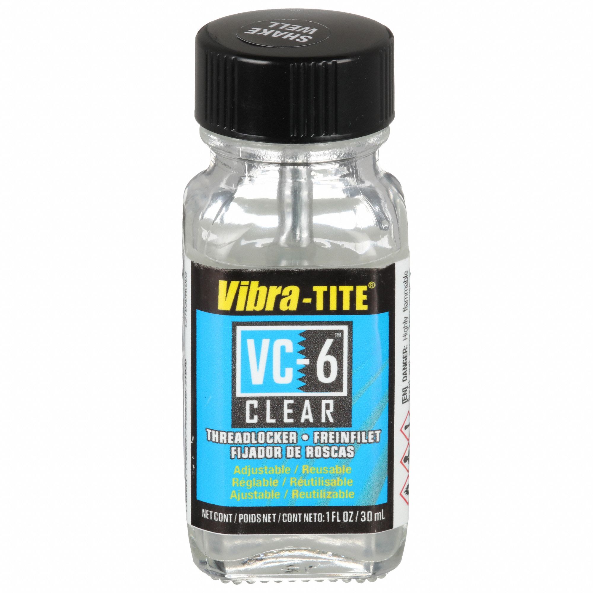 Threadlocker, Clear, Bottle, 30mL