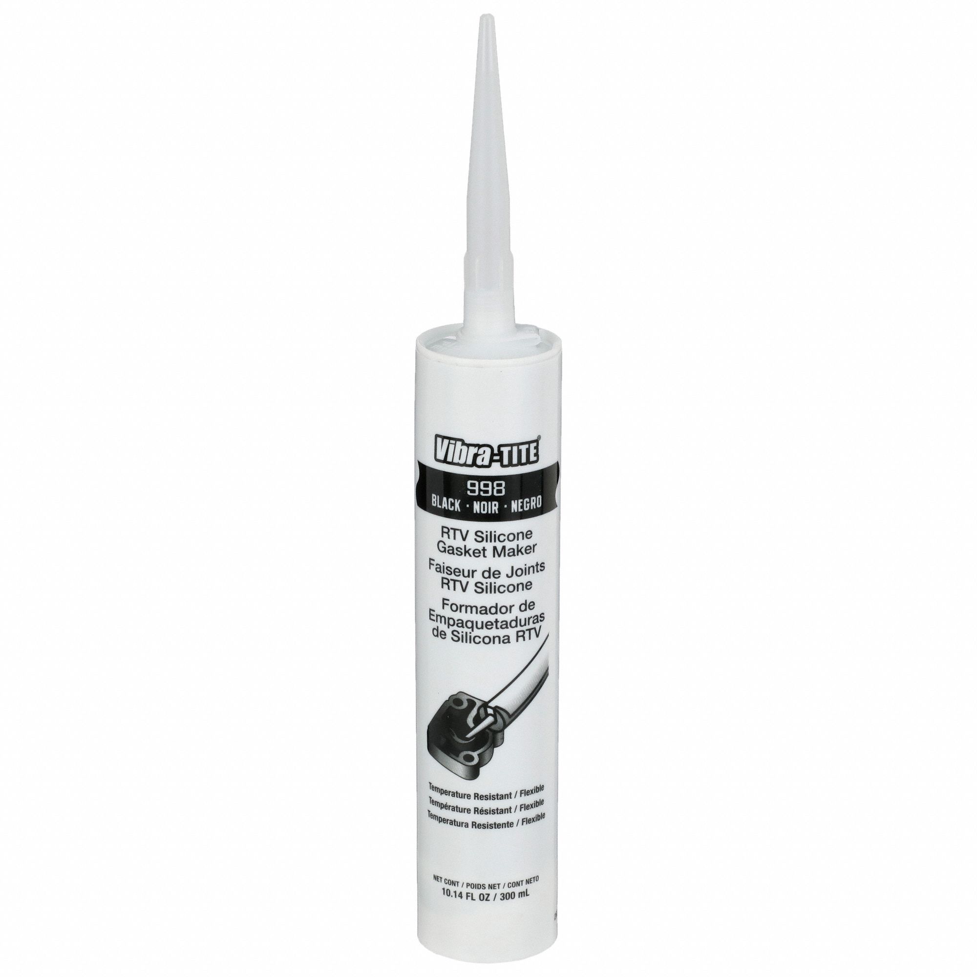 VIBRATITE, 10.14 fl oz, Black, Gasket Sealant 49CJ5699830 Grainger