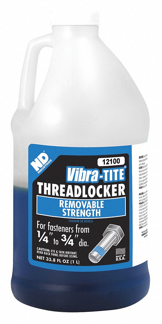 VIBRA-TITE, 121, Blue, Medium-Strength Threadlocker - 49CJ67|12100 ...