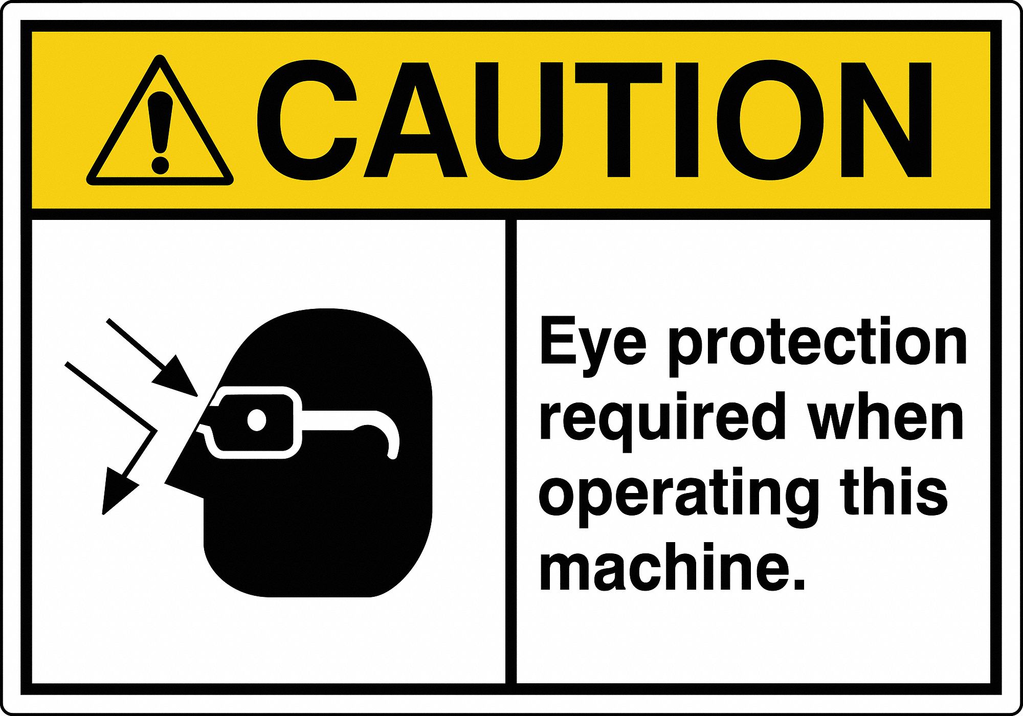 Label: Polyester, Adhesive Sign Mounting, 3 1/2 in x 5 in Nominal Sign Size, 0.005 in Thick, 5 PK