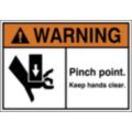Pinch Point & Keep Hands Clear Signs