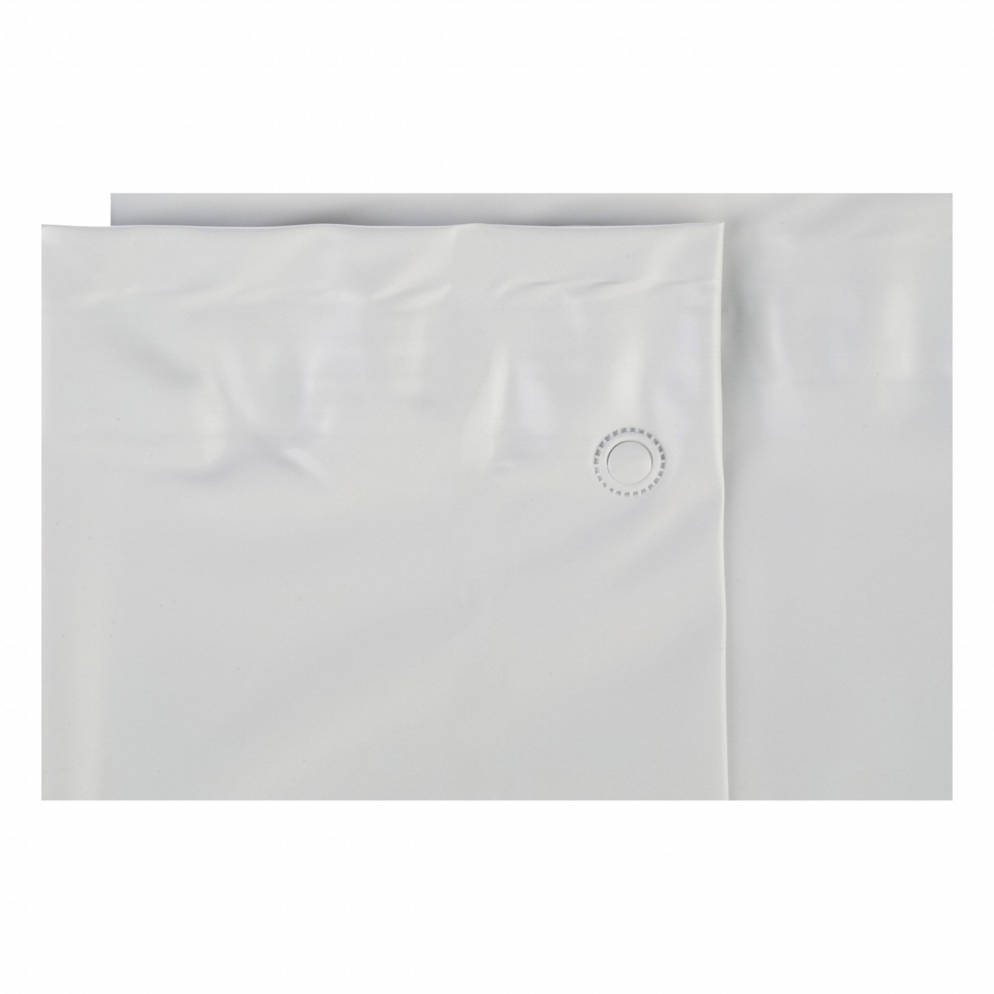 Shower Curtain: 36 in Curtain Wd, 78 in Hanging Lg, Vinyl, Opaque, Solid, Std Grommets