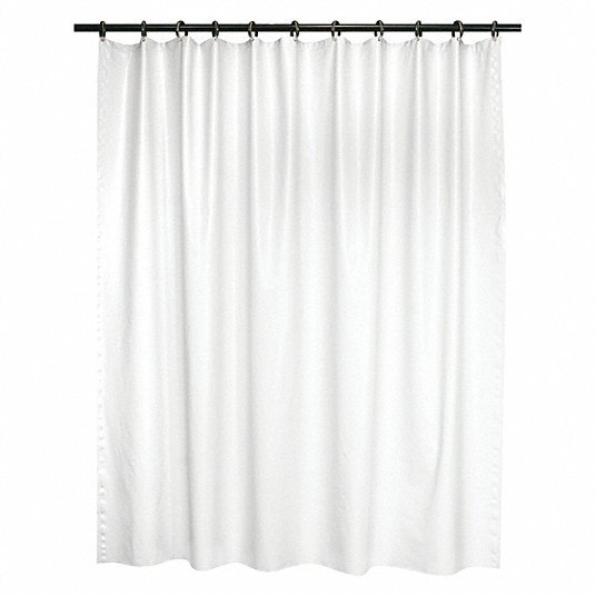 Ability One Shower Curtain White 78, Standard Shower Curtain Width
