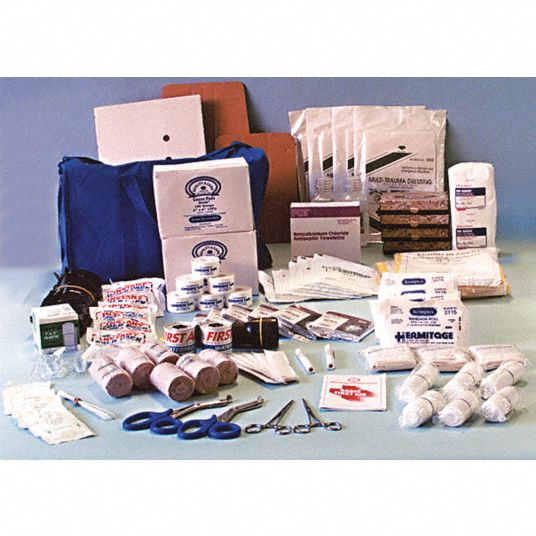 Ability One 89 Piece, 50 Person, Burn Aid First Aid Kit - Nylon Bag | Part #6545014651823