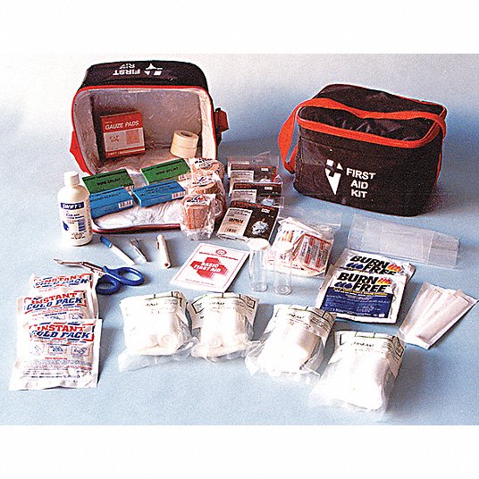 ABILITY ONE First Aid Kit: First Response, 8 People Served per Kit, ANSI  Std Not ANSI Compliant
