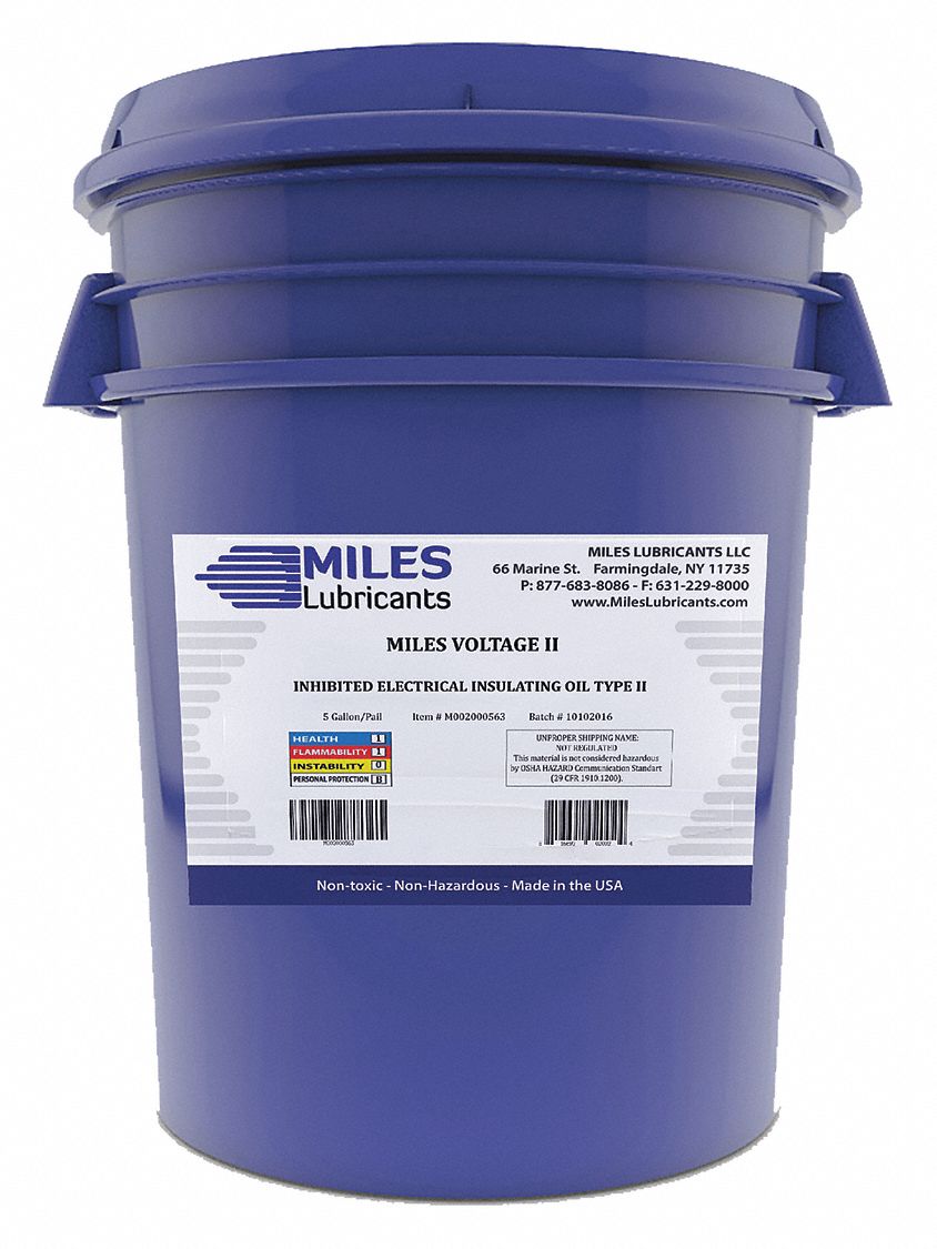 MILES LUBRICANTS Mineral, Machine Oil, 5 gal, Pail 49CL32M002000503