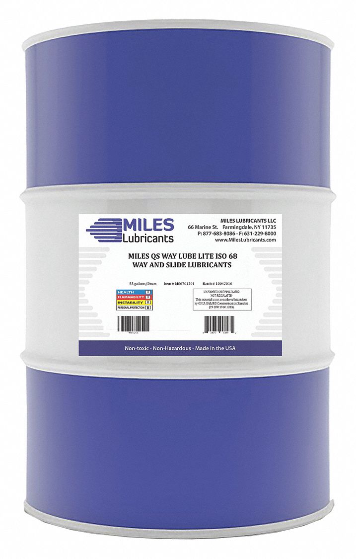 MILES LUBRICANTS Way Oil, Container Size 55 gal, Drum, Base Formulation