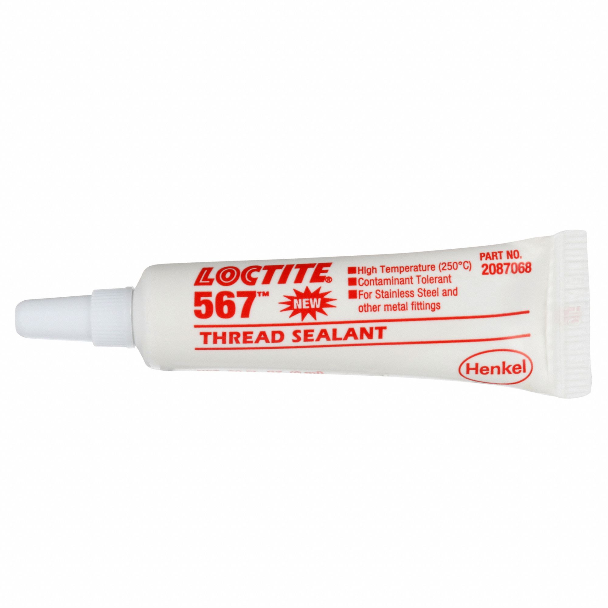 PIPE THREAD SEALANT, 567, 0.2 FL OZ, TUBE, OFF-WHITE, HIGH-TEMPERATURE RESISTANT