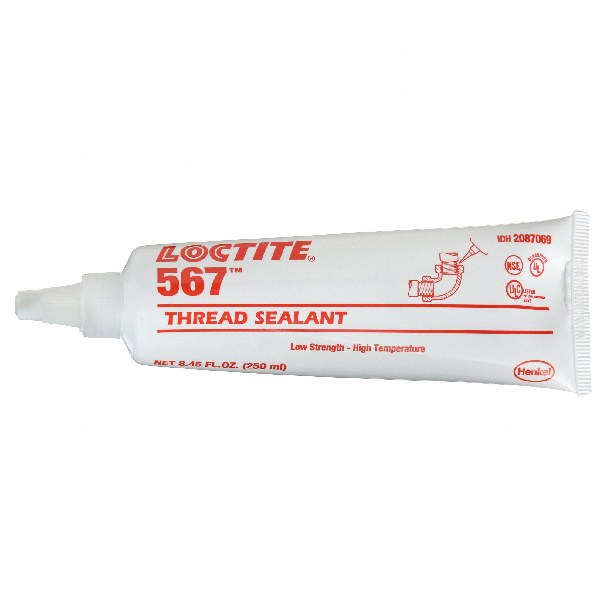 PIPE THREAD SEALANT, 567, 8.5 FL OZ, TUBE, OFF-WHITE, HIGH-TEMPERATURE RESISTANT