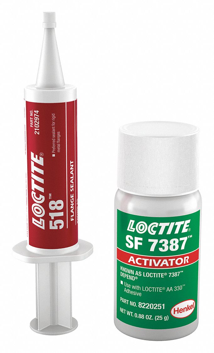 LOCTITE, 518, 0.85 fl oz, Anaerobic Gasket Maker 49CR952102974