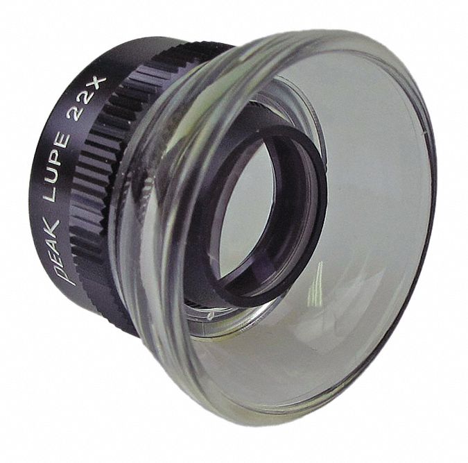 FIXED FOCUS LOUPE, 22X POWER, 0.8 IN FOCAL DISTANCE, 19.1MM LENS DIA, 16D DIOPTER