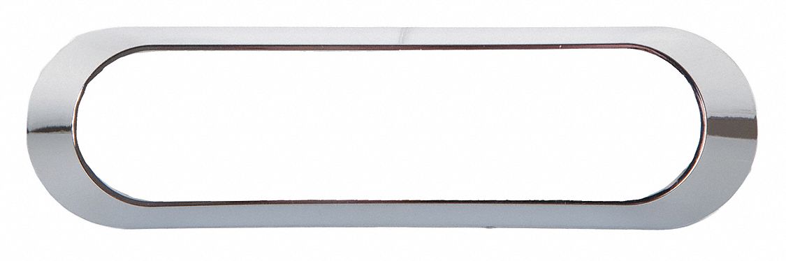 Bezel: Bezel, Silver, Plastic, 5 7/8 in Lg, 1 1/2 in Ht, 29/32 in Wd, 49CT78/49CT80/49CT82