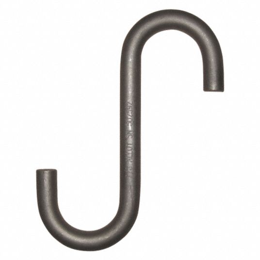 PEERLESS S-Hook: 425 lb Working Load Limit, 80 Hook Grade, Alloy Steel, 3/8  in Material Thick, Plain