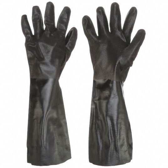 18 in Long, Grain, Chemical Resistant Gloves - 49DA99|6528S - Grainger