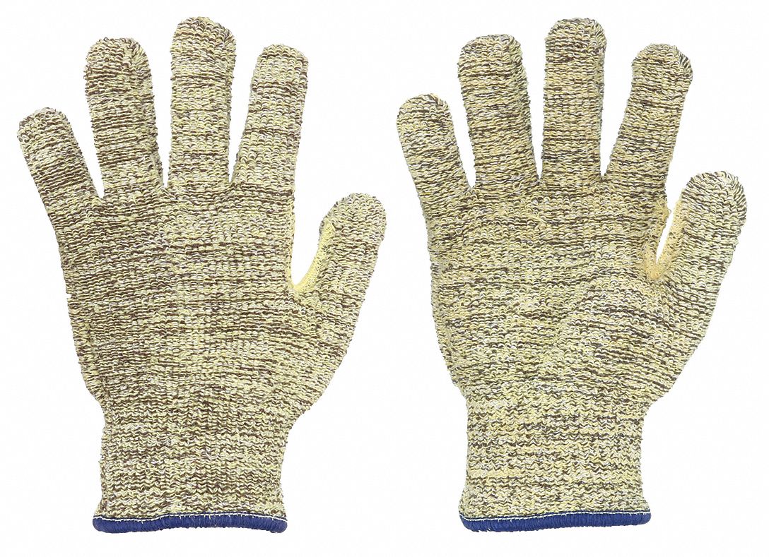 Cut Resistant Gloves, A3, S, Yellow, PR