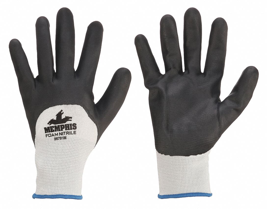 MCR SAFETY, M ( 8 ), Sandy, Coated Gloves - 49DC28|96781M - Grainger