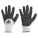 COATED GLOVES,NITRILE/NYLON,M,BLK/GY,PR