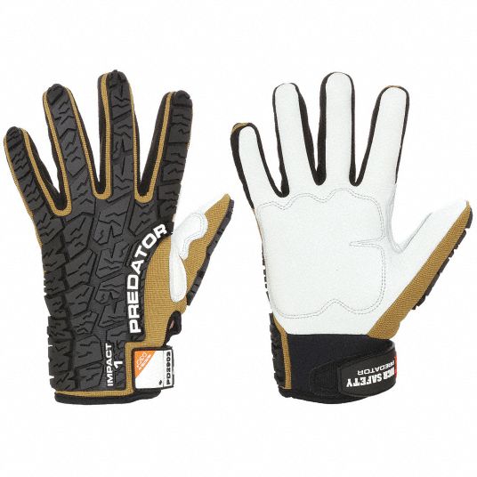 MCR Safety Mechanics Gloves M White/Black/Brown PD2903M