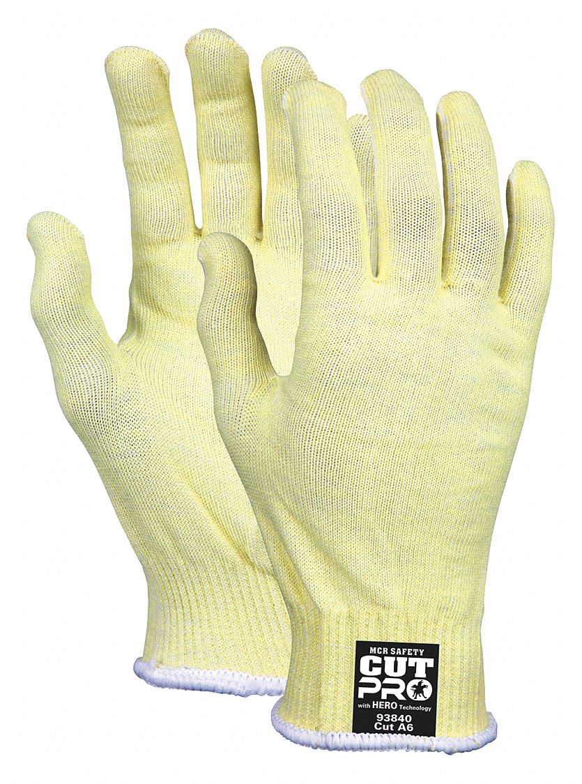 COATED GLOVES,UNCOATED,SS,XL,YELLOW,PR