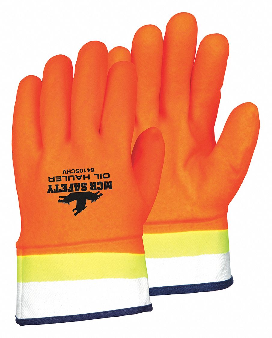 CHEMICAL RESISTANT GLOVES, 10½ IN LENGTH, GRAIN, L, GEN PURPOSE, 12 PK