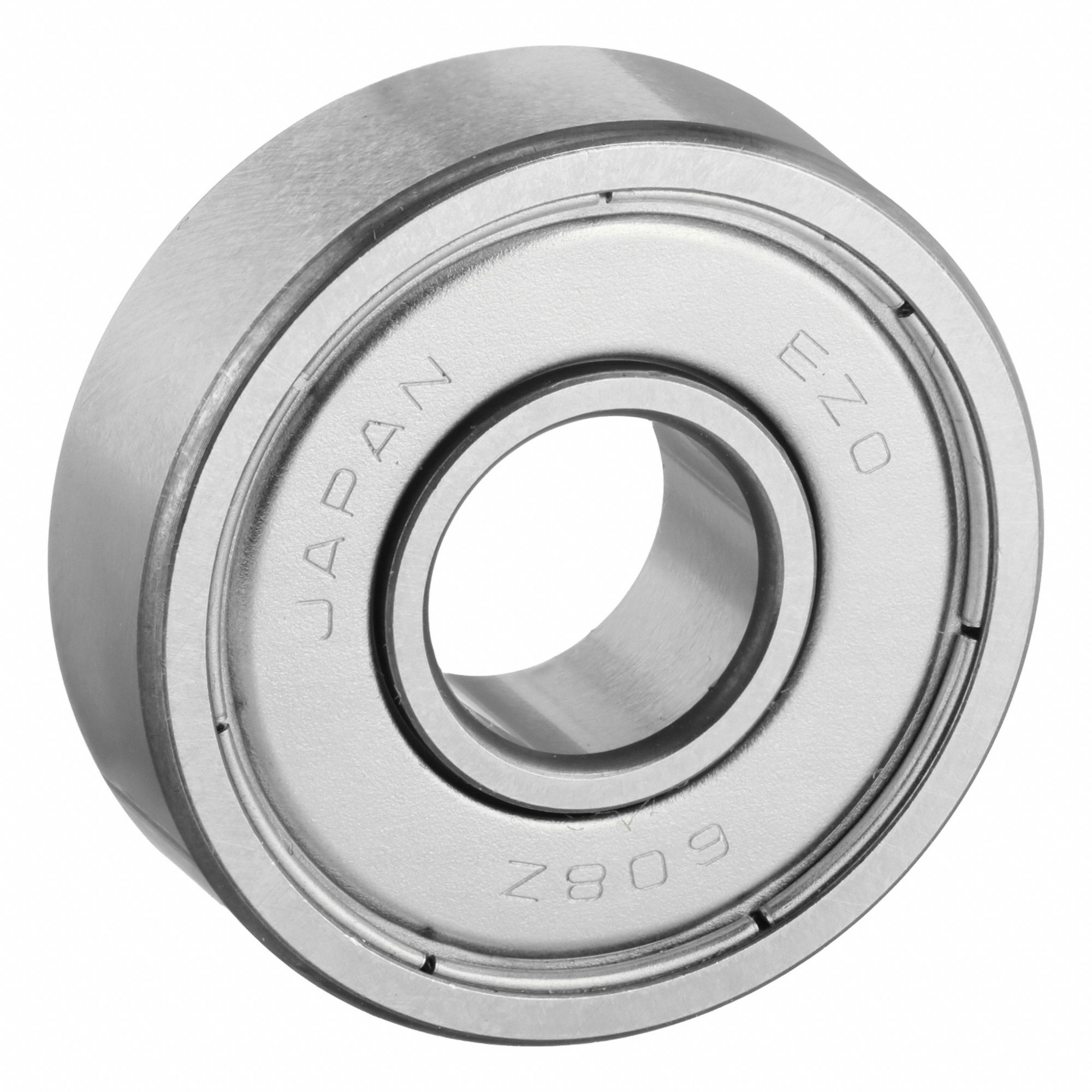 Miniature Ball Bearing: 608, Dbl Shield, 8 mm Bore, 22 mm OD, 7 mm Wd, Alloy Steel Ring