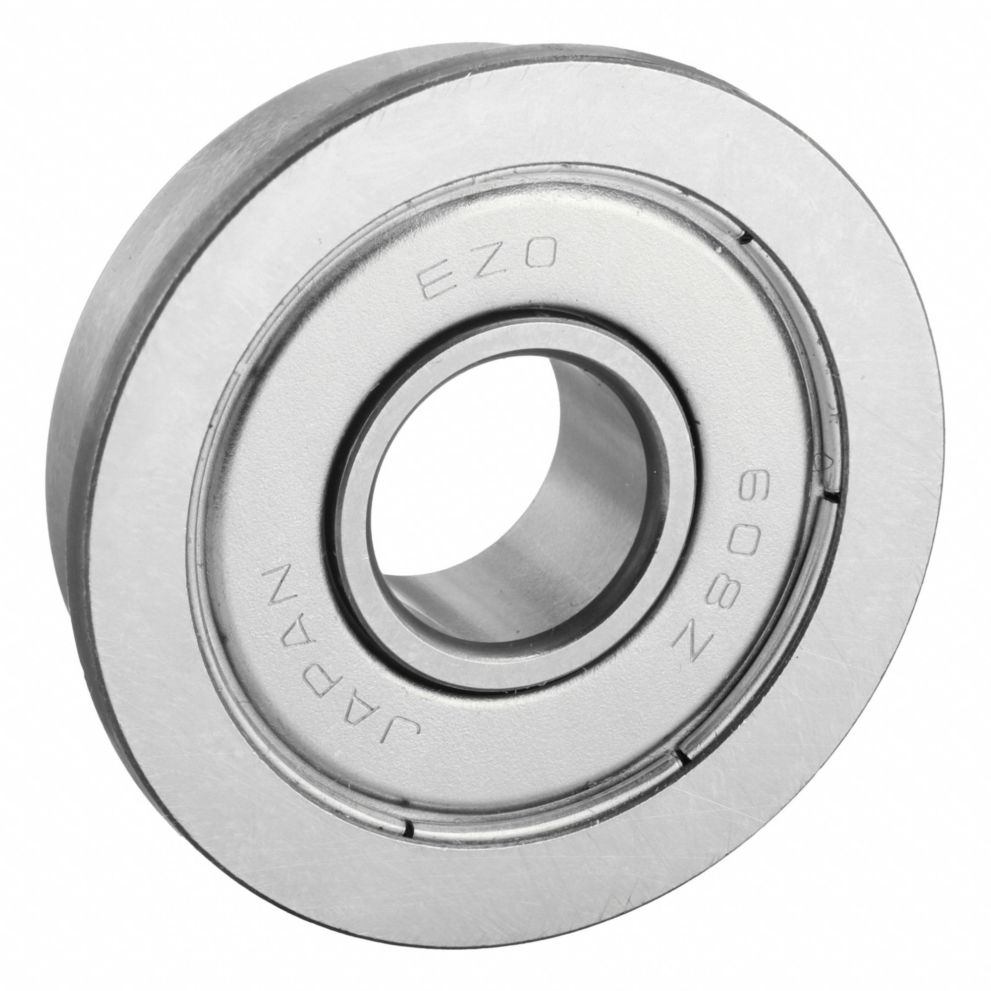 Miniature Ball Bearing: 608, 8 mm Bore, 25 mm Flange Dia, Dbl Shield, 22 mm OD, Alloy Steel