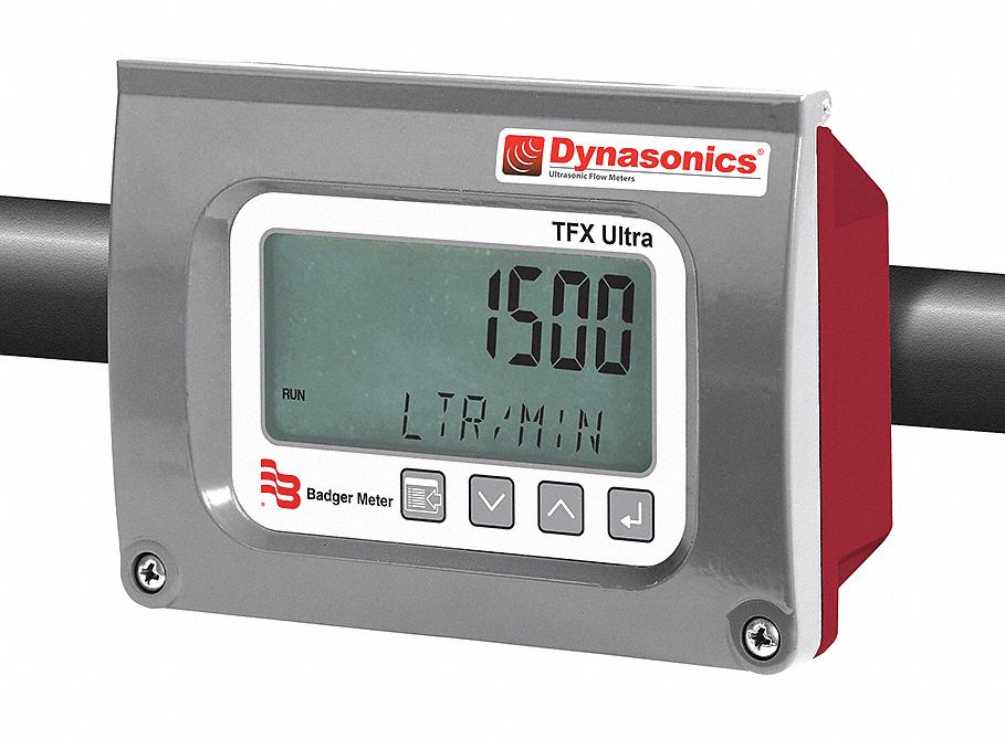 DYNASONICS Ultrasonic Electronic Flowmeter, Aluminum, PVC, 8 to 420 gpm 49DE74DTFXBFPAKNN