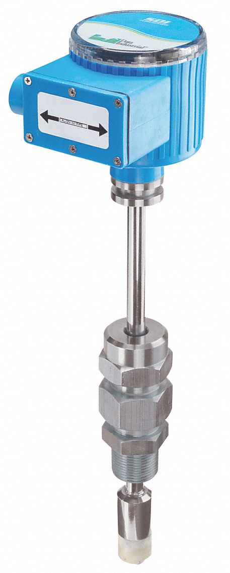 Electronic Flowmeter: Flow Sensor, Water, Paddlewheel, Stainless Steel, 10 in Insertion