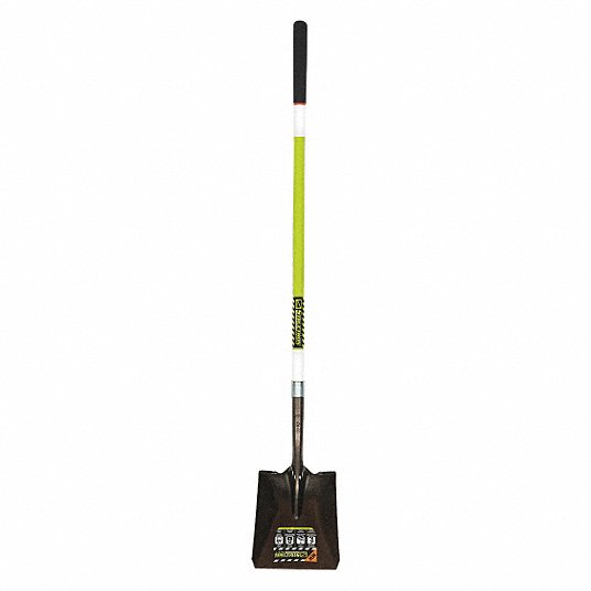 Shovel: 48 in Handle Lg, 9 1/2 in Blade Wd, 11 1/2 in Blade Lg