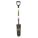 DRAIN SPADE, STEEL BLADE, 14 GAUGE, D-GRIP HANDLE TYPE, FIBREGLASS HANDLE