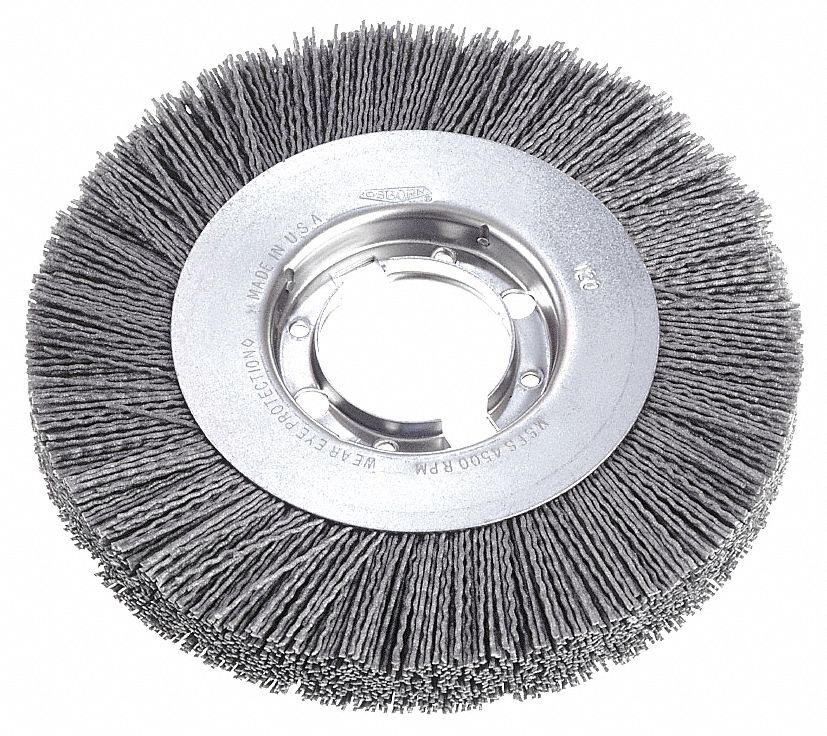 BRUSH WHEEL ABR WIDE FACE 6IN 320SC