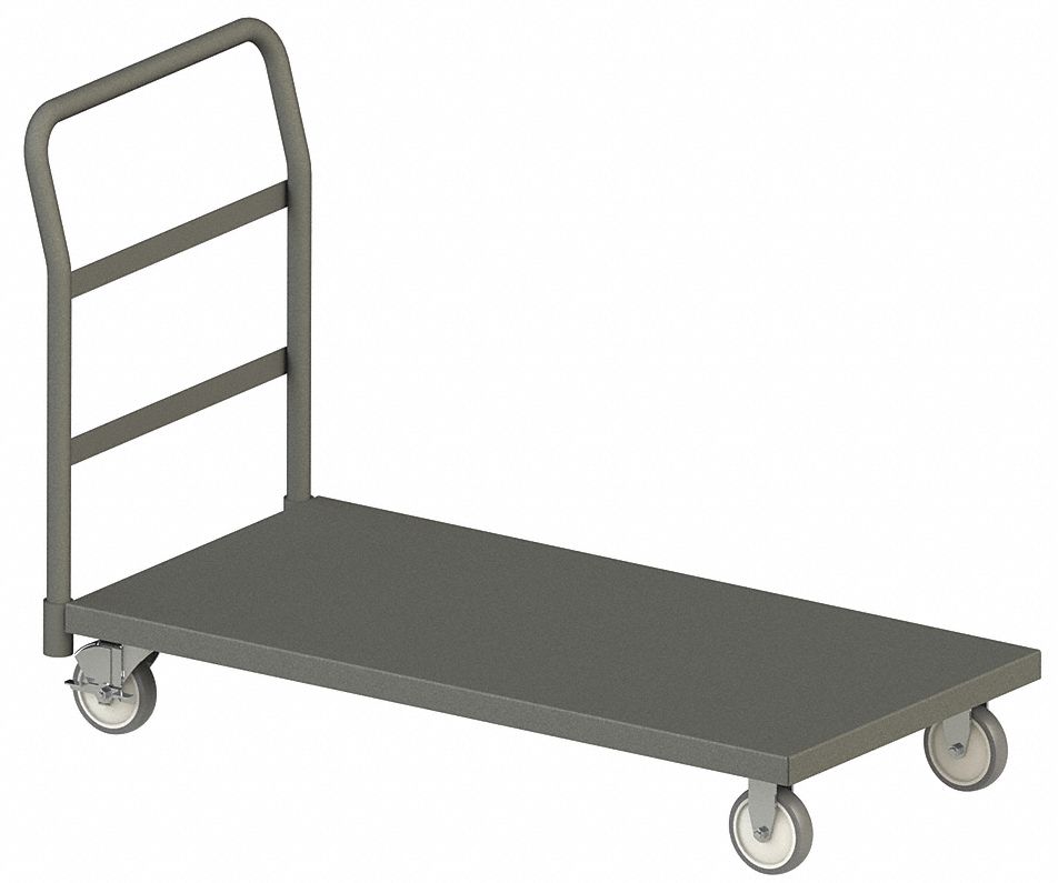 PLATFORM TRUCK,GRAY,35-1/2" H,24" W