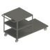 Combination Shelf & Platform Steel-Deck Platform Trucks