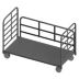 Load-Securing Steel-Deck Platform Trucks with Removable Rails or Panels