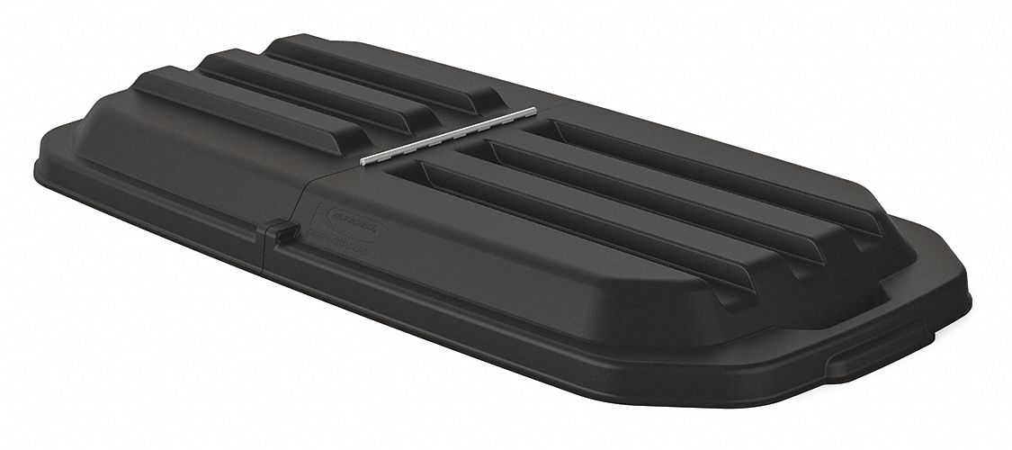 Hinged Lid for Tilt & Cube Trucks: 13.6 cu ft Fits Truck Size (Cu.-Ft.), MDPE