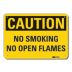 Caution: No Smoking No Open Flames Signs