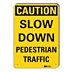 Caution: Slow Down Pedestrian Traffic Signs