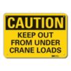 Caution: Keep Out From Under Crane Loads Signs