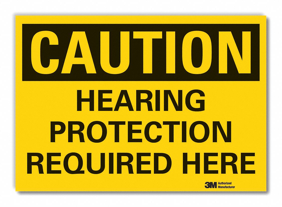 PANNEAU AVERT,7POH,VINYLE,HEARING PROTEC