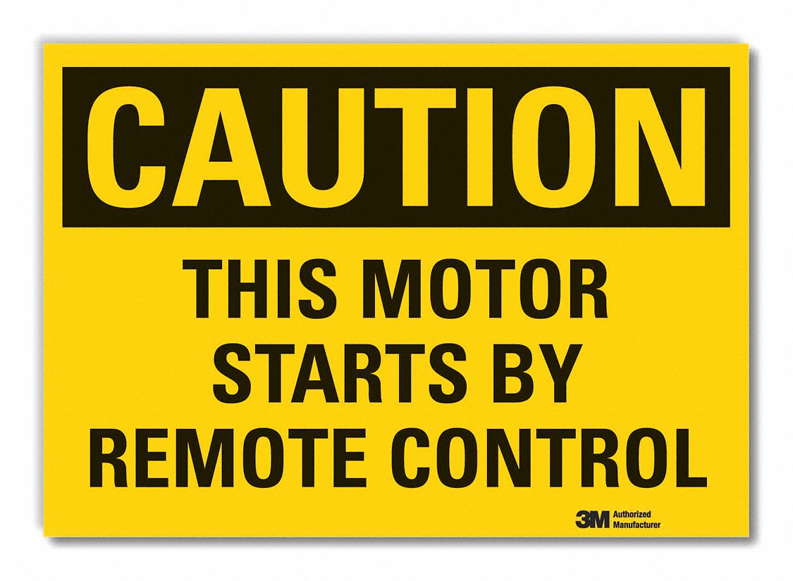 Caution Sign, 10inx14in, Non-PVC Polymer