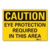 Caution: Eye Protection Required In This Area Signs