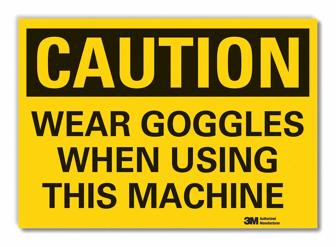 Caution Sign, 10inx14in, Non-PVC Polymer