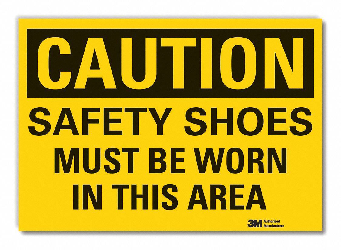  Foot  Caution Reflective Label: Reflective Sheeting, Adhesive Sign Mounting, Engineer Grade, Wall